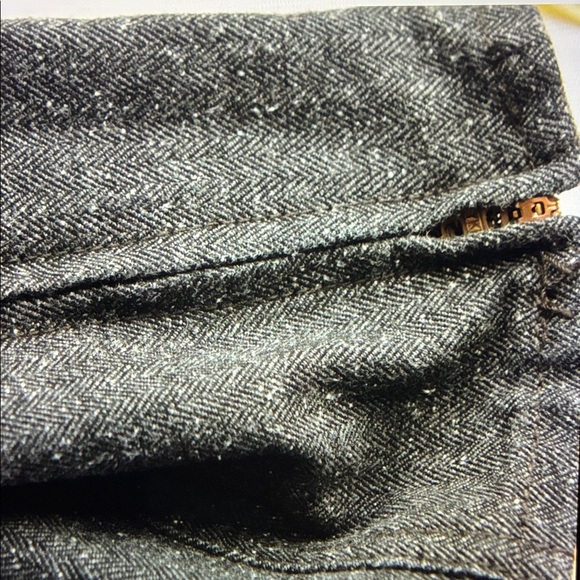 J. Crew Herringbone Skinny Grey Pants - Picture 6 of 6